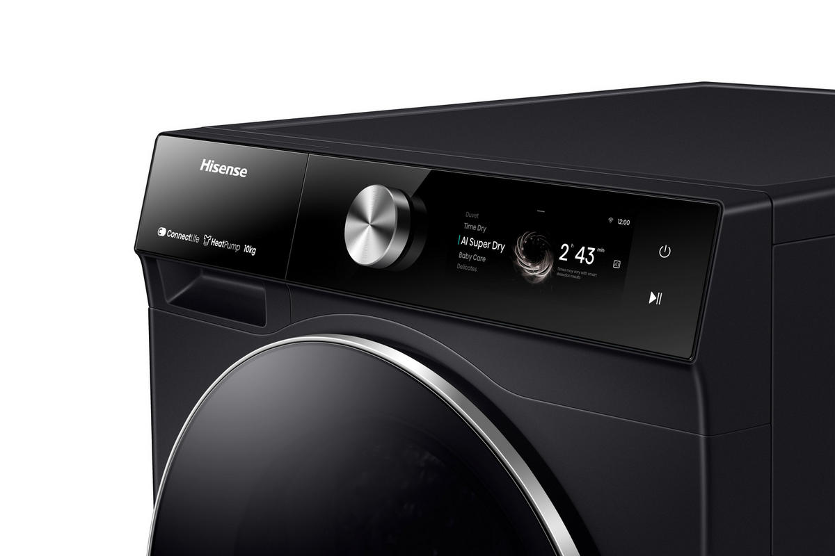 WÄRMEPUMPENTROCKNER DH7S107BB  - Schwarz, Basics, Glas/Kunststoff (59,5/84,5/64cm) - Hisense