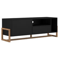 TV-ELEMENT 139,2/48,9/42 cm  - Buchefarben/Schwarz, Design, Holz/Holzwerkstoff (139,2/48,9/42cm) - MID.YOU