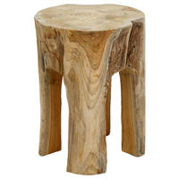 HOCKER Teakholz Naturfarben, Teakfarben  - Naturfarben/Teakfarben, Natur, Holz (30/40/30cm) - Ambia Garden