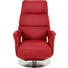 RELAXSESSEL Echtleder Relaxfunktion - Edelstahlfarben/Rot, Design, Leder/Metall (72/110/79cm) - Welnova RELAXSESSEL Echtleder Relaxfunktion - Edelstahlfarben/Rot, Design, Leder/Metall (72/110/79cm) - Welnova
