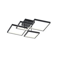 LED-DECKENLEUCHTE - Schwarz/Weiß, Basics, Kunststoff/Metall (52,5/16,0/52,5cm) - Trio Leuchten
