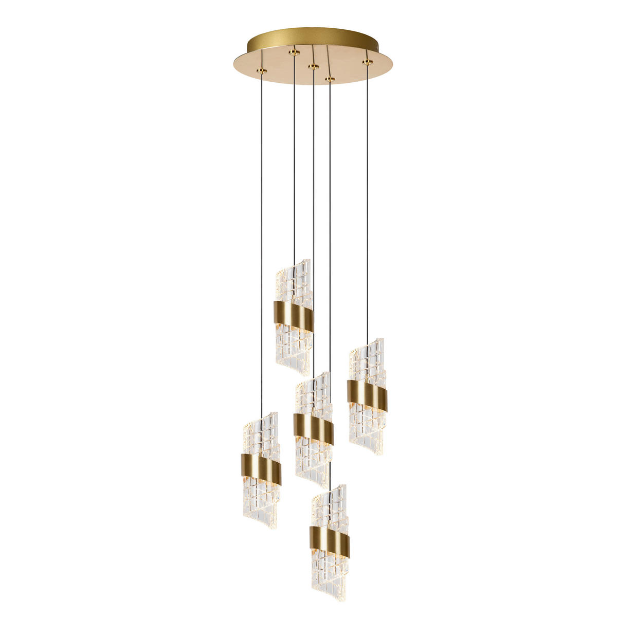 VISEČA LED-SVETILKA  Kligande 8 W/720 lm/2700 K/230 V/ - barve medenine, Design, umetna masa (30/30/150cm)