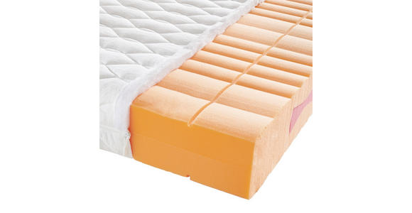 KALTSCHAUMMATRATZE 90/200 cm Höhe ca. 21 cm - Weiß, Basics, Textil (90/200cm) - Sleeptex