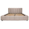 POLSTERBETT Lattenrost, Bettkasten Beige 180/200 cm  - Beige/Schwarz, KONVENTIONELL, Holz/Kunststoff (180/200cm) - Carryhome
