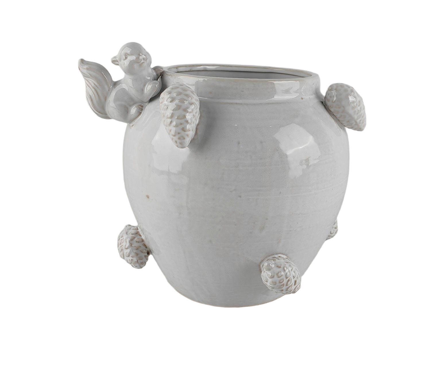 VÁZA 22.5 cm  - fehér, Lifestyle, kerámia (24/20,3cm) - Ambia Home