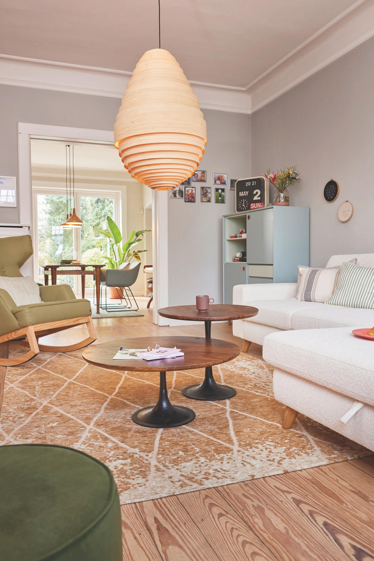 BEISTELLTISCH 60/60/50 cm Mangoholz massiv Braun, Schwarz rund  - Schwarz/Braun, Design, Holz/Metall (60/60/50cm) - MID.YOU