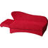 LIEGE Rot - Rot/Buchefarben, KONVENTIONELL, Holz/Textil (190/85/85cm) - Novel