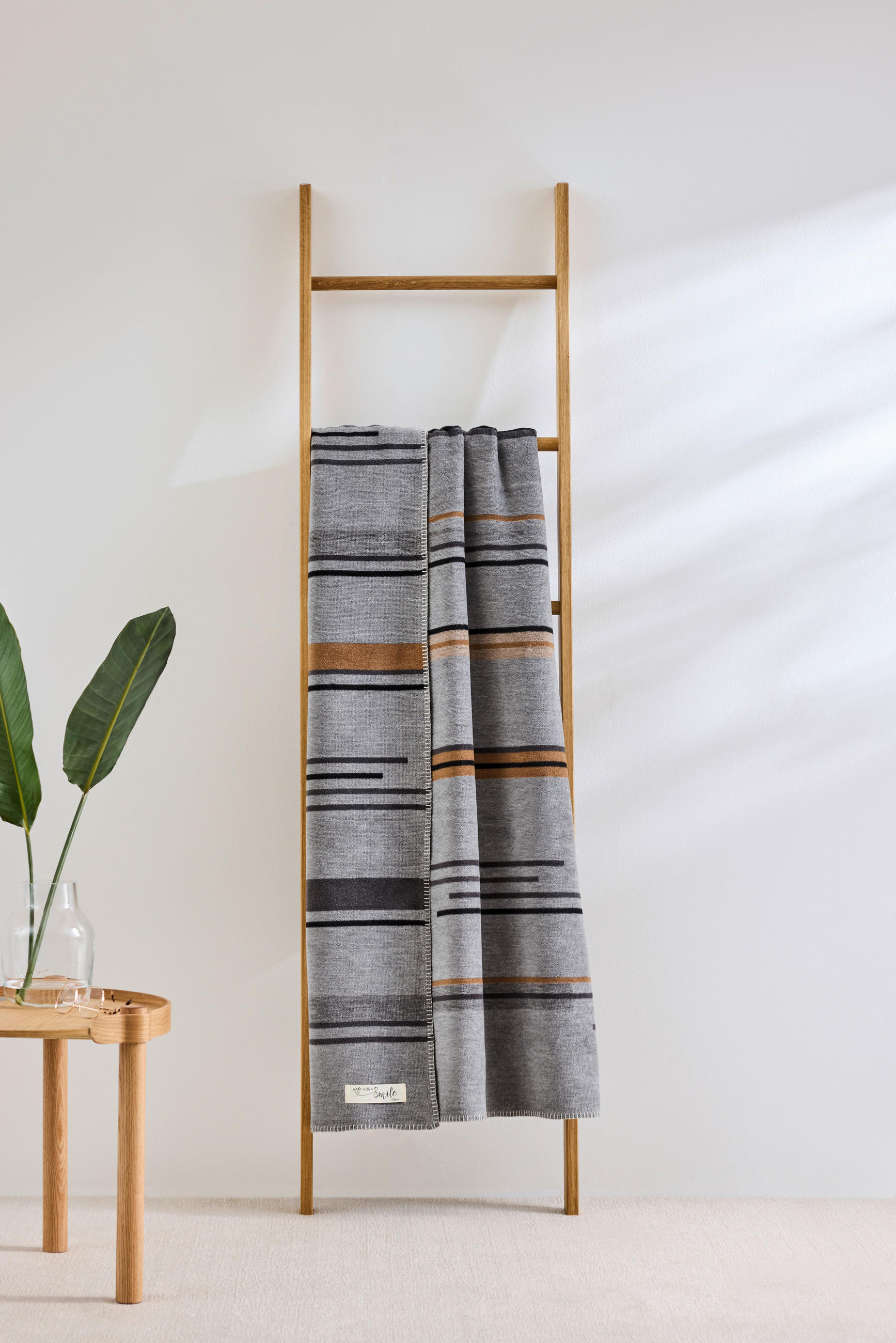 TAKARÓ  - bézs/szürke, Basics, textil (150cm) - S. Oliver