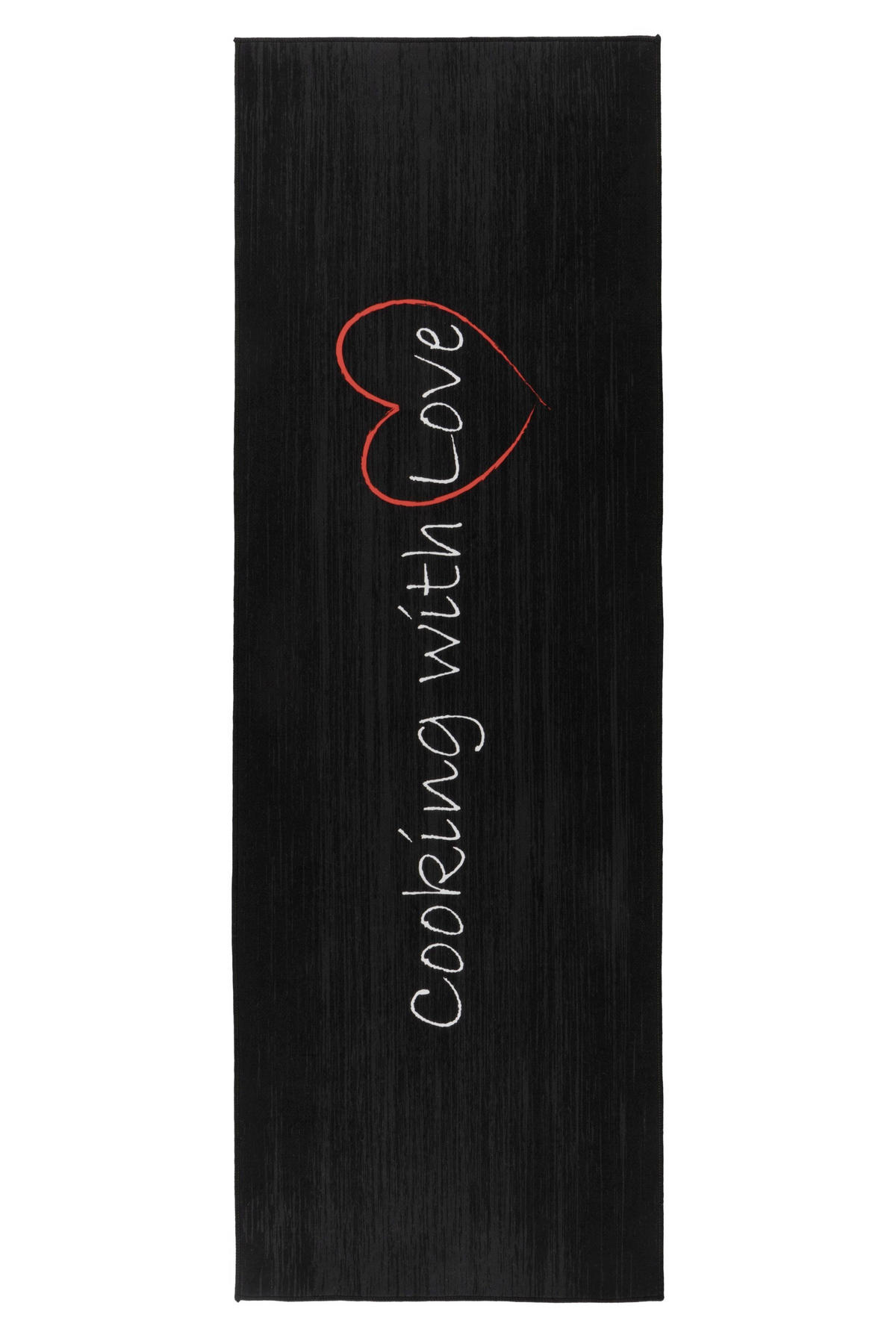 FLACHWEBETEPPICH 60/180 cm Schwarz  - Schwarz, Basics, Textil (60/180cm) - Kayoom