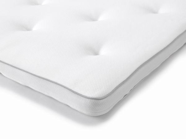 BÄDDMADRASS 120/200 cm  höjd ca 9 cm  - vit, Klassisk, textil (120/200cm)