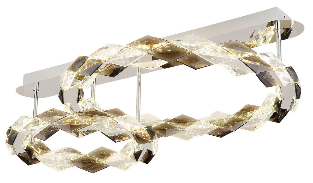 LED-TAKLAMPA 50 W 80/55/24,5 cm  - klar, Design, metall/plast (80/55/24,5cm) - Globo
