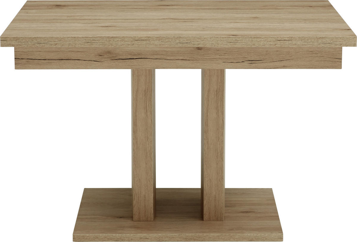 ESSTISCH in Holzwerkstoff 120-160/80/76 cm  - Eichefarben, Konventionell, Holzwerkstoff (120-160/80/76cm) - Cantus