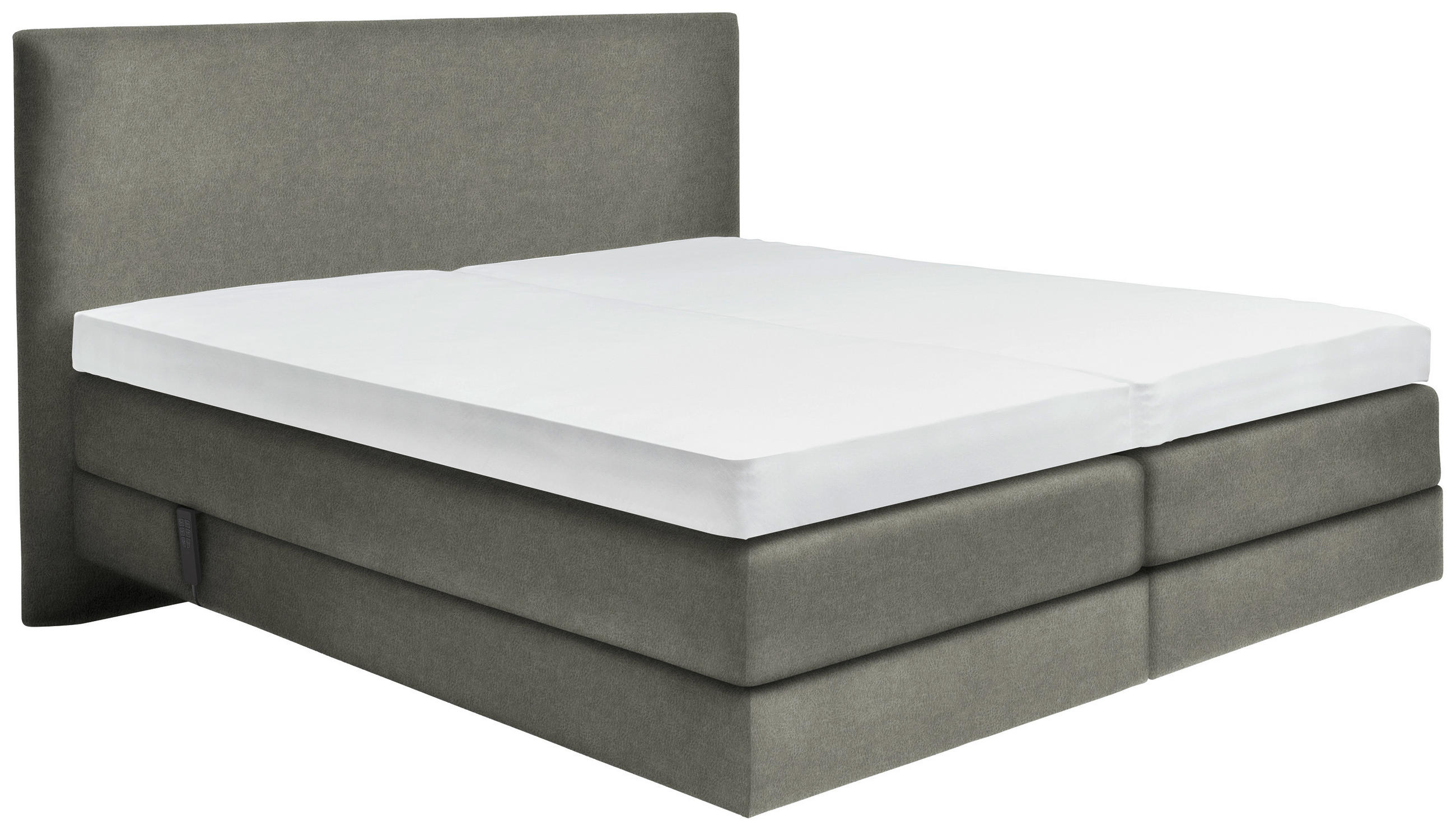 BOXSPRINGBETT 160/200 cm  in Grau  - Grau, KONVENTIONELL, Holz/Textil (160/200cm) - Dieter Knoll