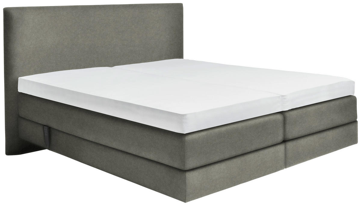 BOXSPRINGBETT 200/200 cm  in Grau  - Grau, Konventionell, Holz/Textil (200/200cm) - Dieter Knoll