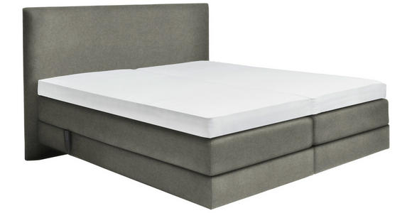 BOXSPRINGBETT 180/200 cm  in Grau  - Grau, KONVENTIONELL, Holz/Textil (180/200cm) - Dieter Knoll