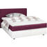 BOXSPRINGBETT 160/200 cm in Weiß, Brombeere - Brombeere/Silberfarben, Design, Holz/Textil (160/200cm) - Carryhome BOXSPRINGBETT 160/200 cm in Weiß, Brombeere - Brombeere/Silberfarben, Design, Holz/Textil (160/200cm) - Carryhome
