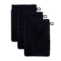 FROTTIERSET Superwuschel Schwarz 3-teilig  - Schwarz, Basics, Textil (15/20cm) - Moeve