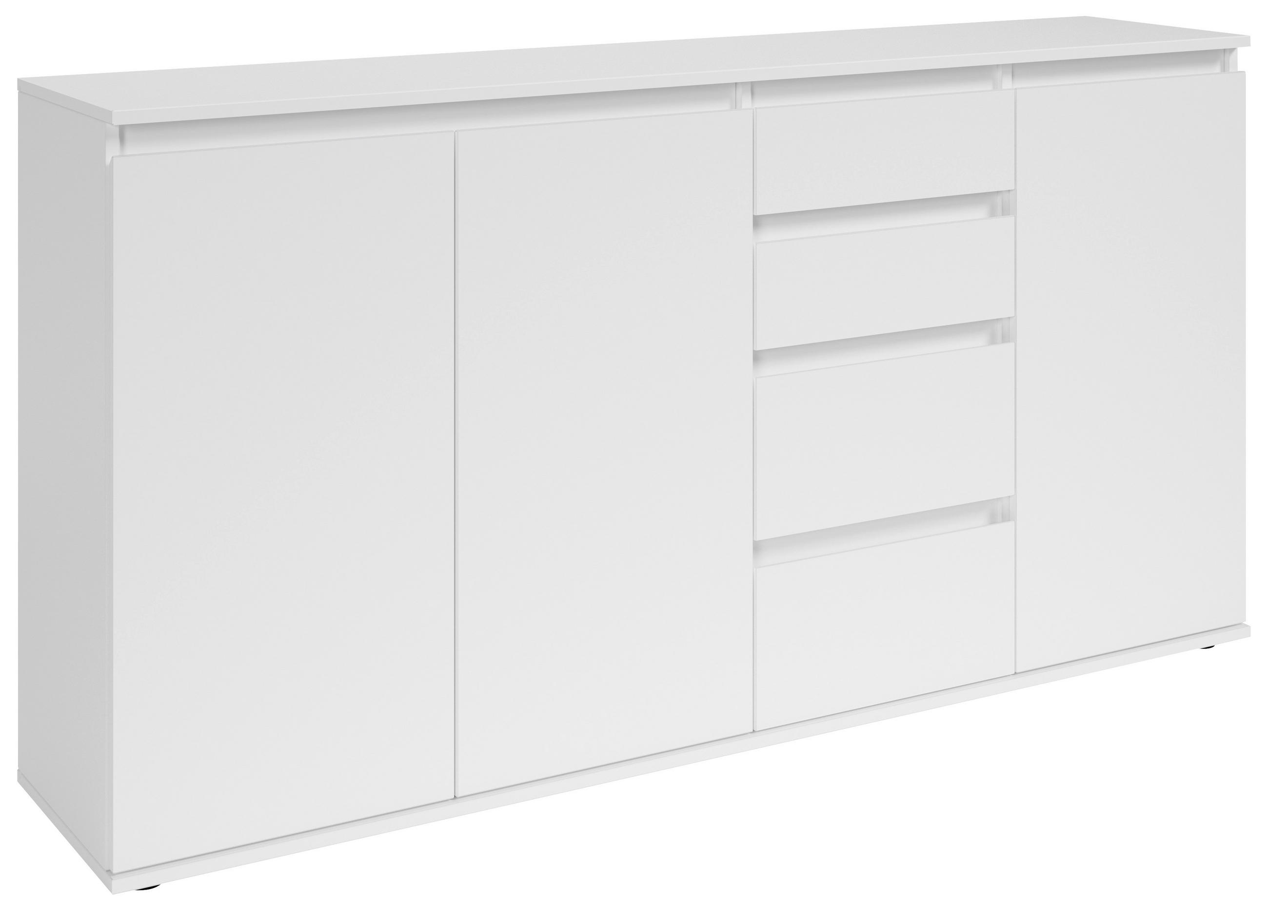 SIDEBOARD Brest  in 160/84/35 cm  - Weiß/Grau, Design, Holzwerkstoff/Kunststoff (160/84/35cm) - Boxxx
