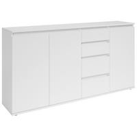 SIDEBOARD Brest  in 160/84/35 cm  - Weiß/Grau, Design, Holzwerkstoff/Kunststoff (160/84/35cm) - Boxxx