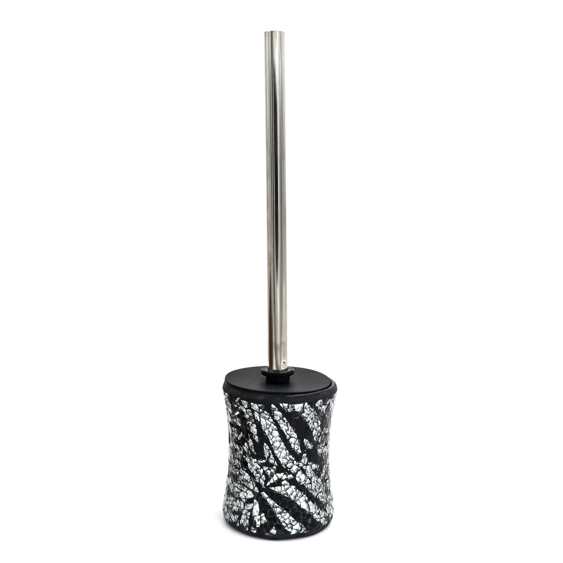 WC KEFA - čierna/biela, Basics, kov/plast (9,5/36/9,5cm) - Sadena
