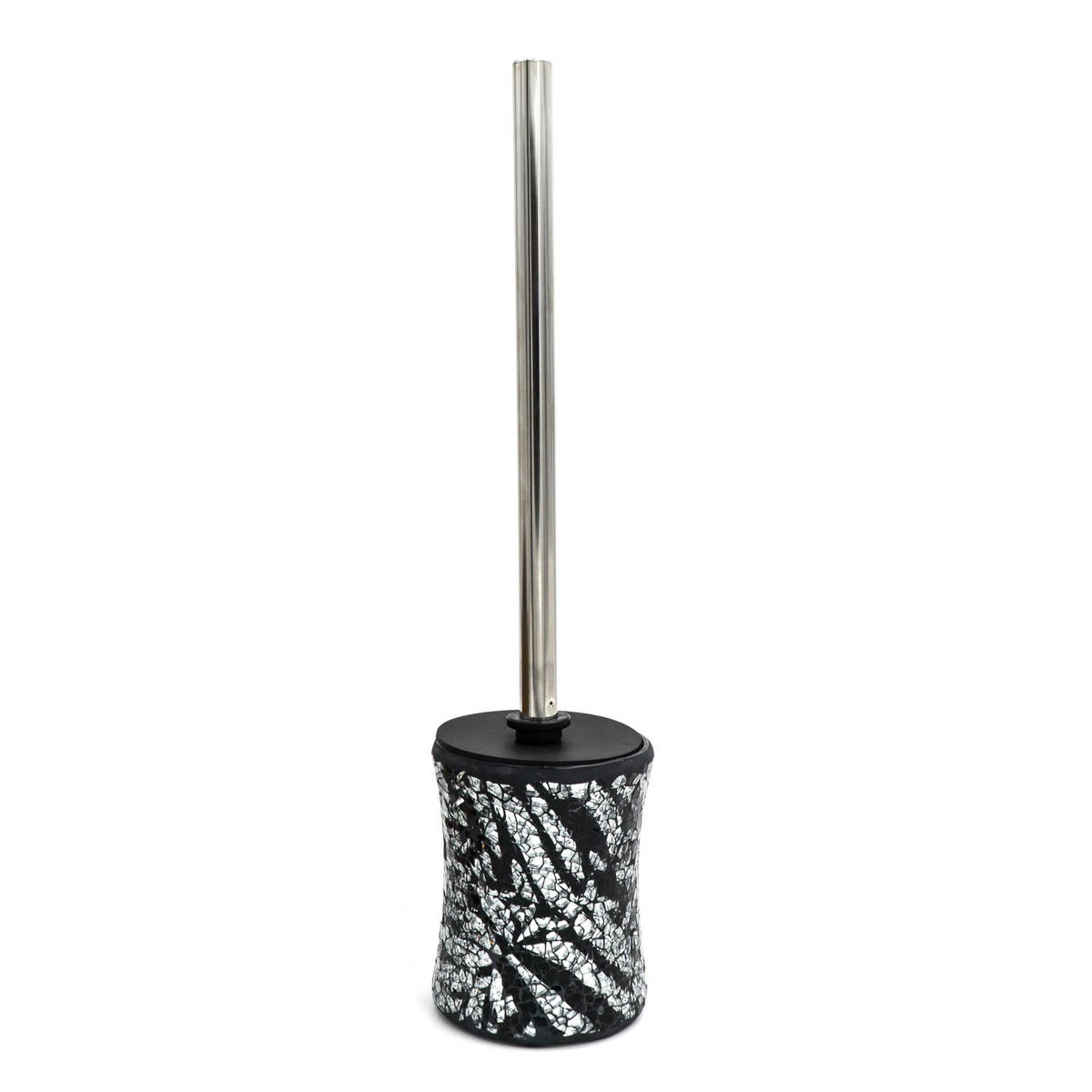 WC KEFA - čierna/biela, Basics, kov/plast (9,5/36/9,5cm) - Sadena