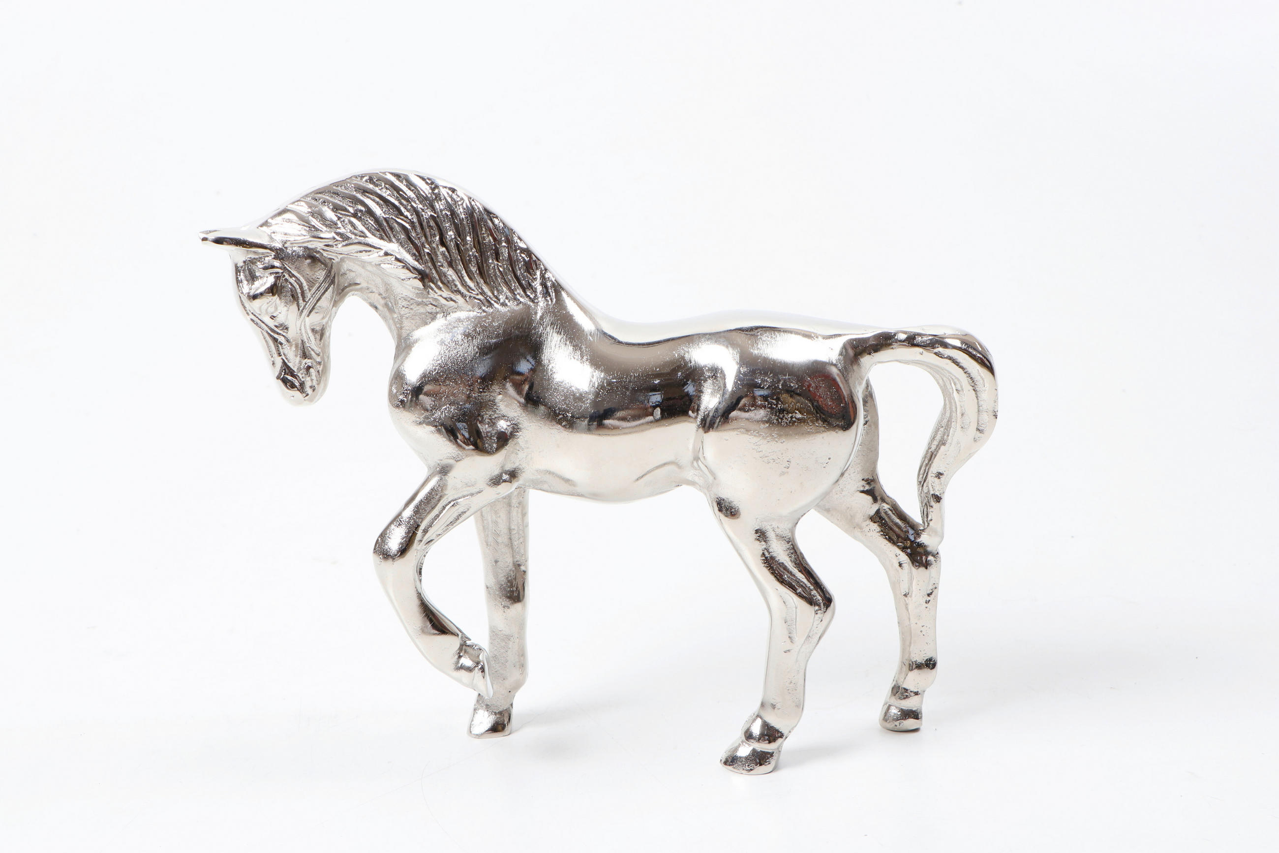 DEKOR LÓ - nikkelszínű, Design, fém (26,5/7,5/22,5cm) - Ambia Home