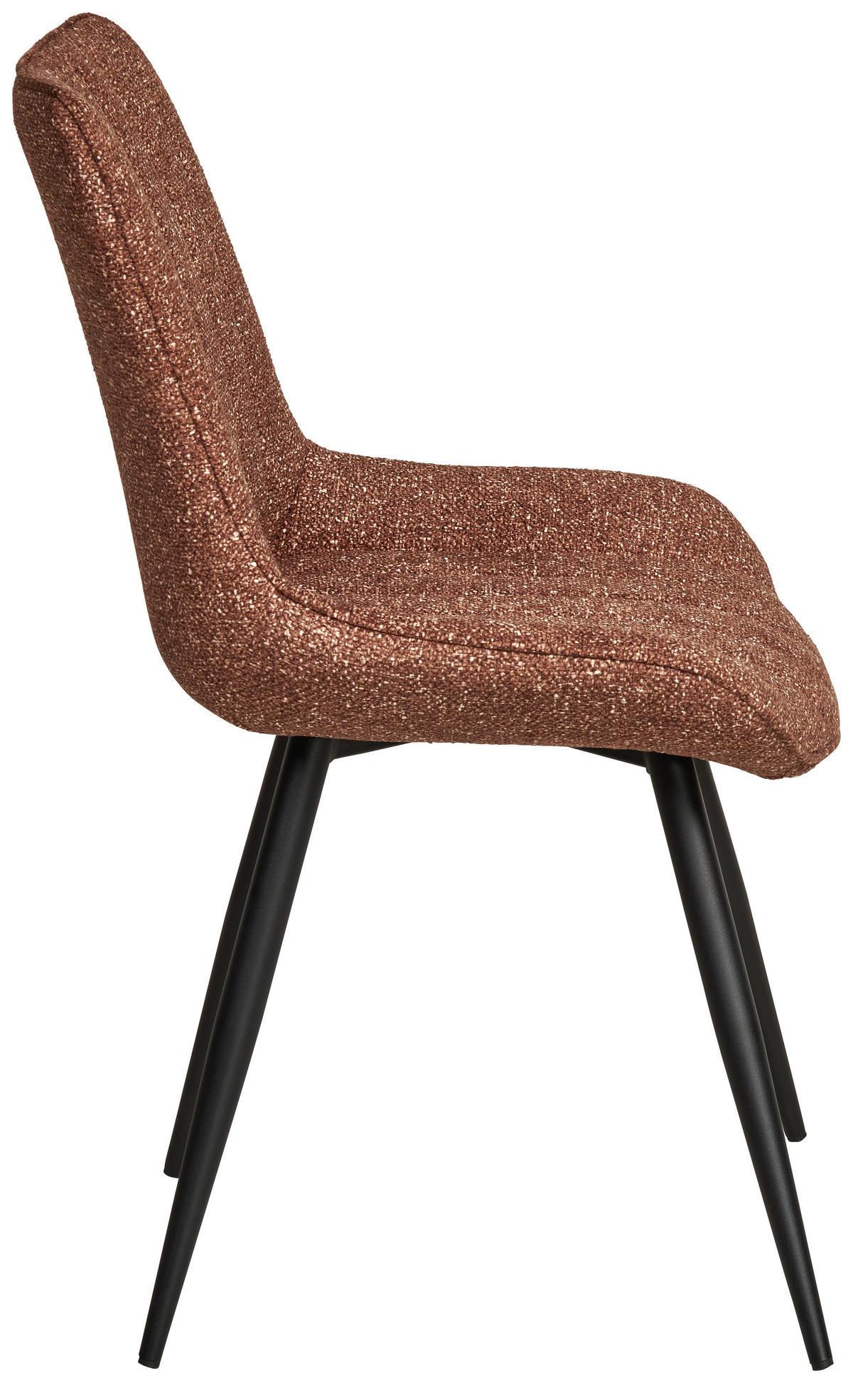 STUHL  in Eisen Leinenoptik Holz, Metall, Textil  - Schwarz/Braun, KONVENTIONELL, Holz/Textil (54/88/61,5cm) - MID.YOU