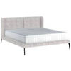 Polsterbett inkl. Matratze 180/200 cm  in Creme  - Weiss/Creme, Modern, Textil/Metall (180/200cm) - Livetastic