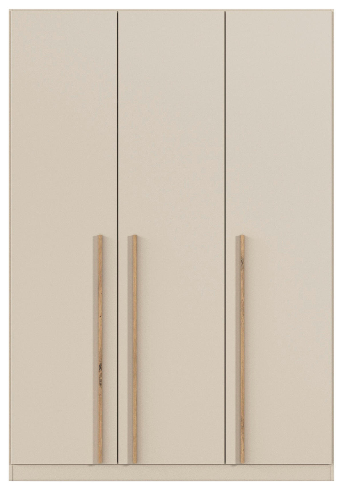 DREHTÜRENSCHRANK 3-türig Champagner, Eiche Artisan  - Champagner/Eiche Artisan, Design, Holz/Holzwerkstoff (136/197/54cm) - Stylife