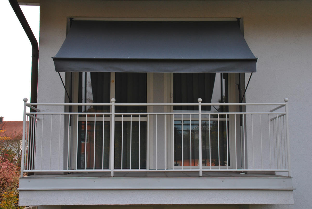 KLEMMARKISE - Anthrazit/Braun, Basics, Textil/Metall (150/225-275/150cm) - Boxxx