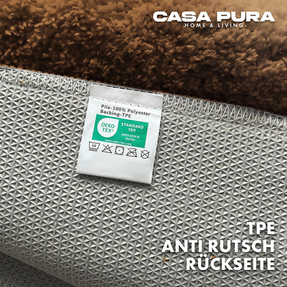 BADEMATTE SKY Braun 50/80 cm  - Braun, Basics, Kunststoff/Textil (50/80cm) - Floordirekt