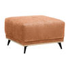HOCKER in Textil Rostfarben  - Rostfarben/Schwarz, Modern, Holz/Textil (73/47/73cm) - home24
