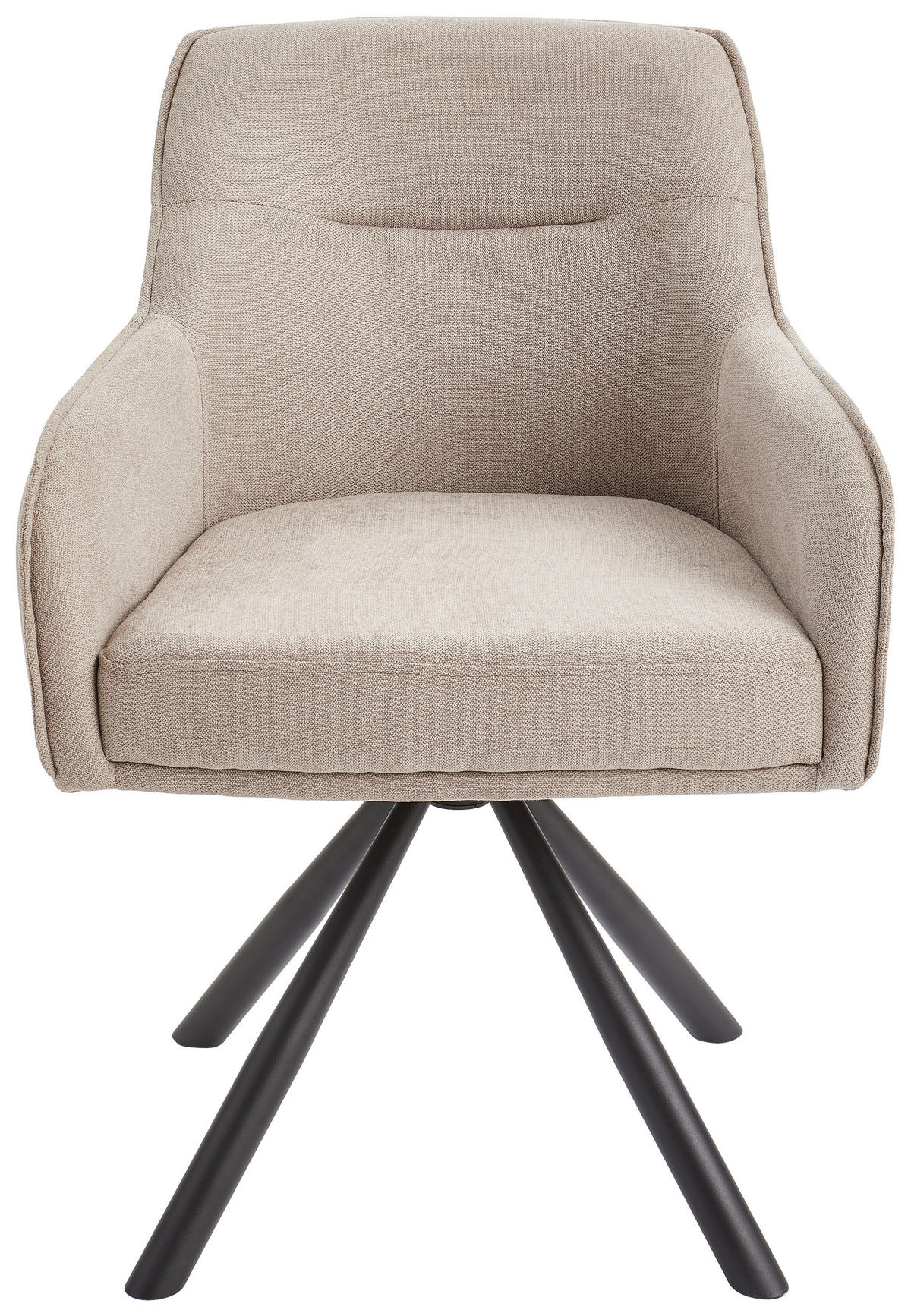 STOLICA SA RUKONASLONOM  crna, sivobraon       - crna/sivobraon, Moderno, metal/tekstil (61/86/62cm) - Livetastic
