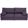 SCHLAFSOFA Violett  - Chromfarben/Violett, Design, Textil/Metall (192/77-88/110-120cm) - Bali