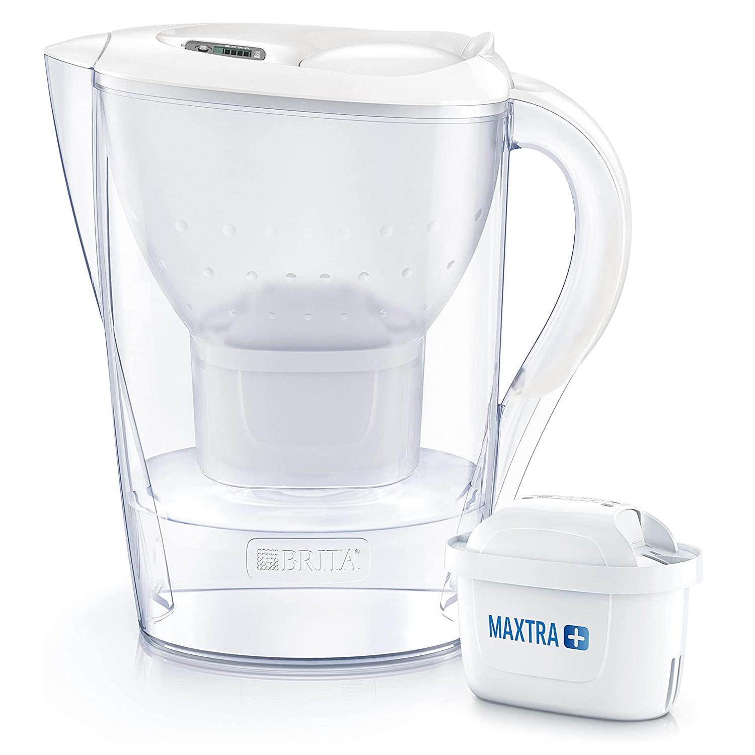 TISCHWASSERFILTER Marella Cool Weiß - Weiß, Design, Kunststoff (26,5/27,5/11cm) - Brita