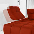 ECKSOFA in Struktur Dunkelorange  233/313 cm  - Dunkelorange/Schwarz, Design, Kunststoff/Textil (233/313cm) - Emilio Belluti