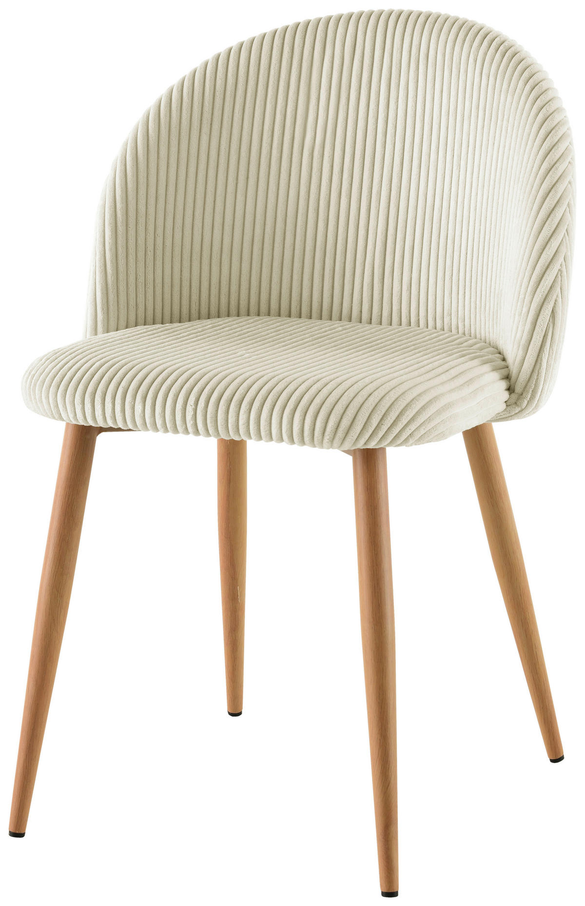 STUHL  in Eisen Cord Holz, Metall, Textil  - Eichefarben/Beige, LIFESTYLE, Holz/Textil (51/78/52cm) - Livetastic