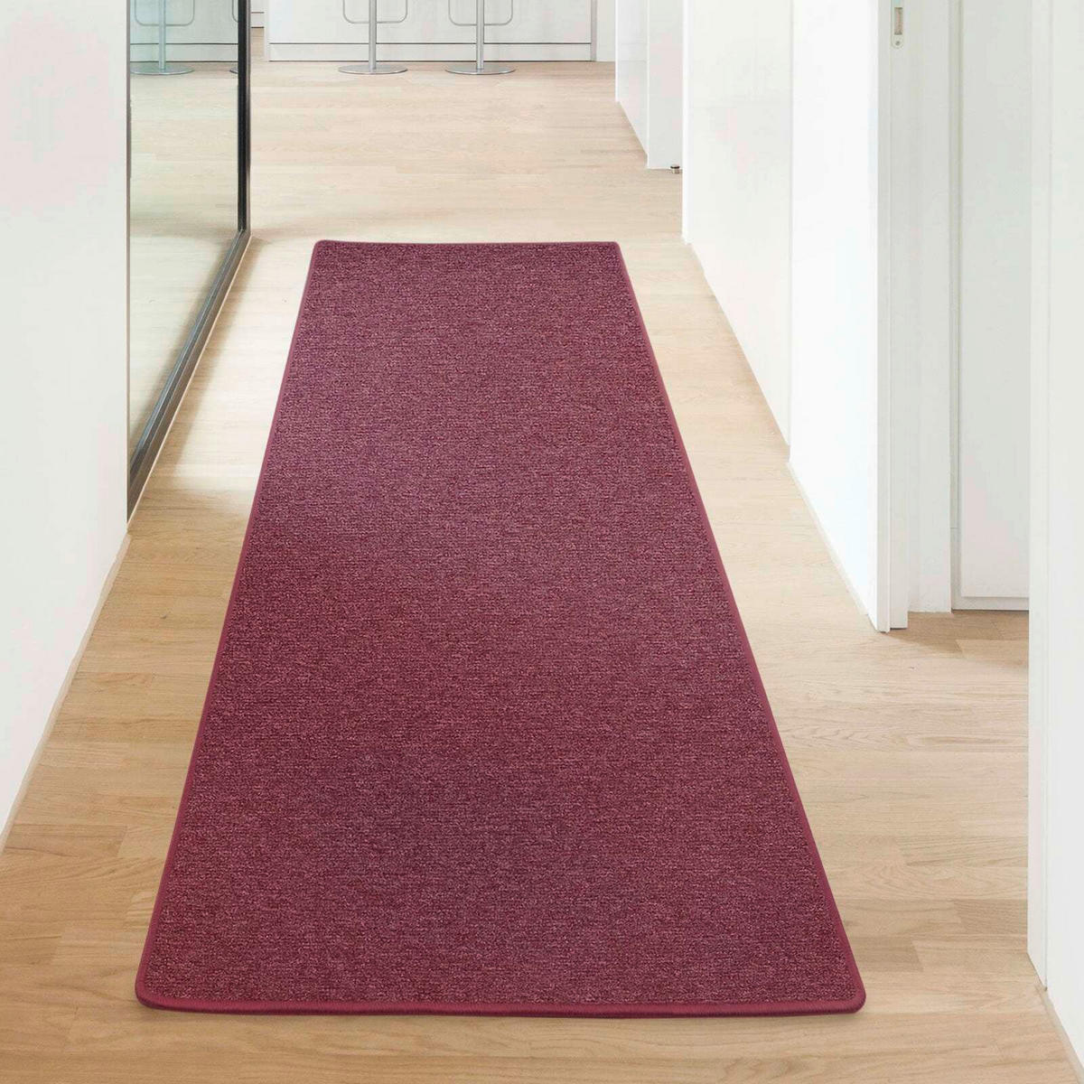 LÄUFER 67/200 cm London Rot  - Rot, Basics, Kunststoff/Textil (67/200cm)