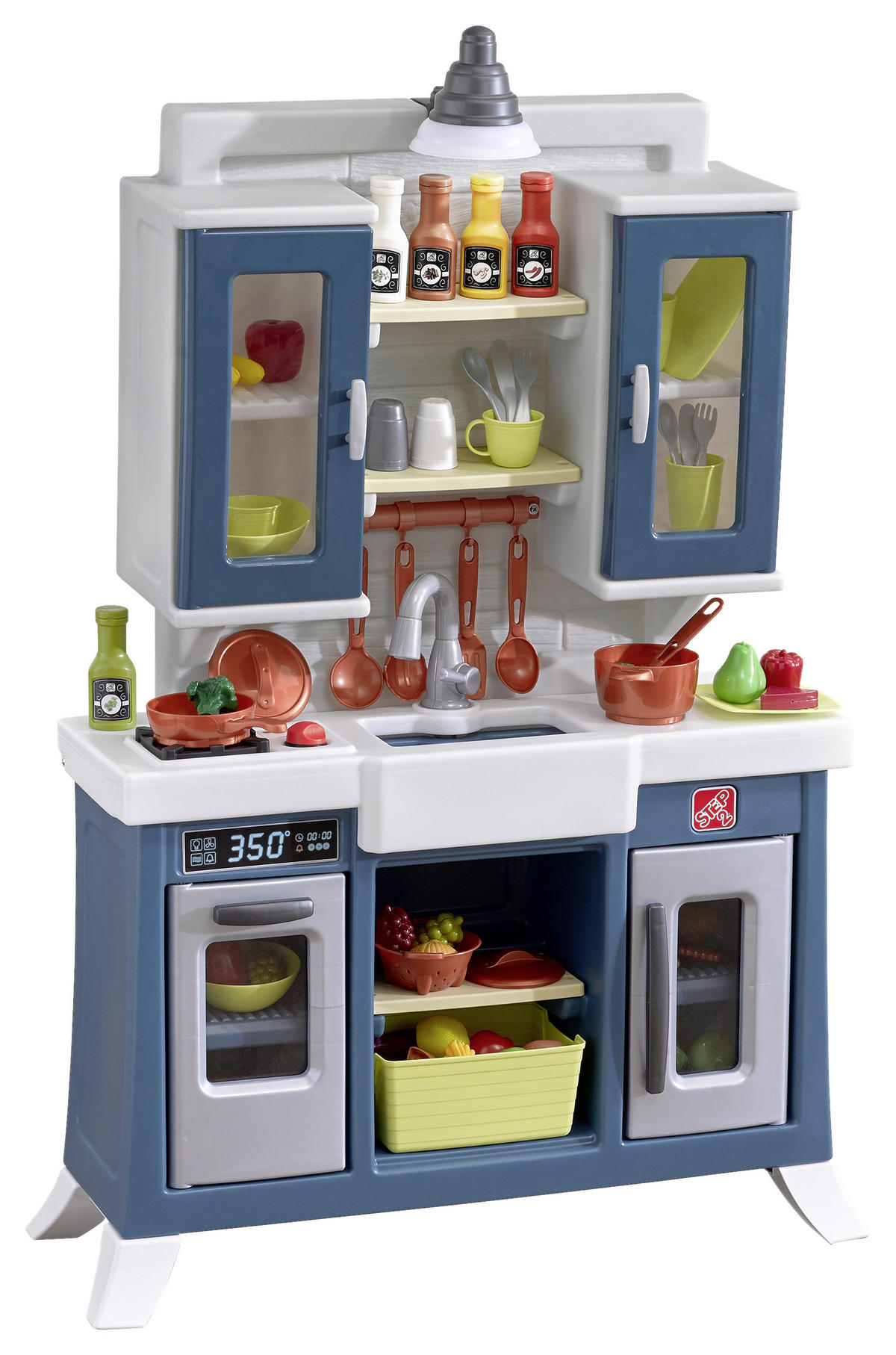 KINDERKÜCHE MODERNES LANDHAUS Modern Farmhouse  - Blau/Weiss, Basics, Kunststoff (76,2/121,9/27,9cm)