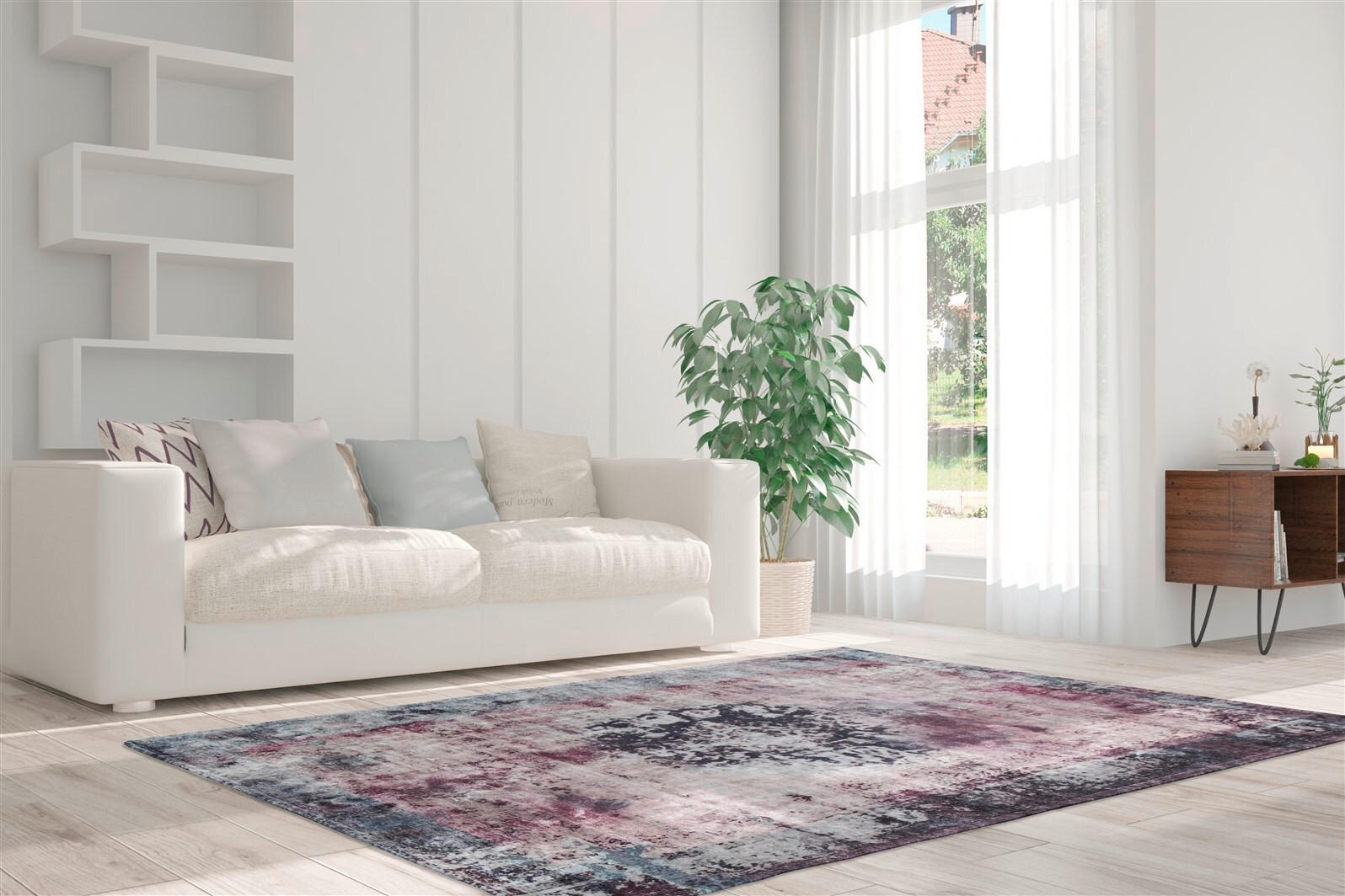 FLACHWEBETEPPICH 200/290 cm Vintage 8403 Anthrazit Anthrazit  - Anthrazit, KONVENTIONELL, Textil (200/290cm)