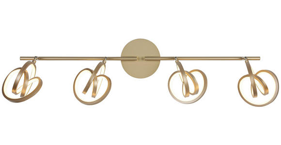 DECKENLEUCHTE 83/14/21,3 cm  - Weiß/Cappuccino, Trend, Kunststoff/Metall (83/14/21,3cm) - Novel