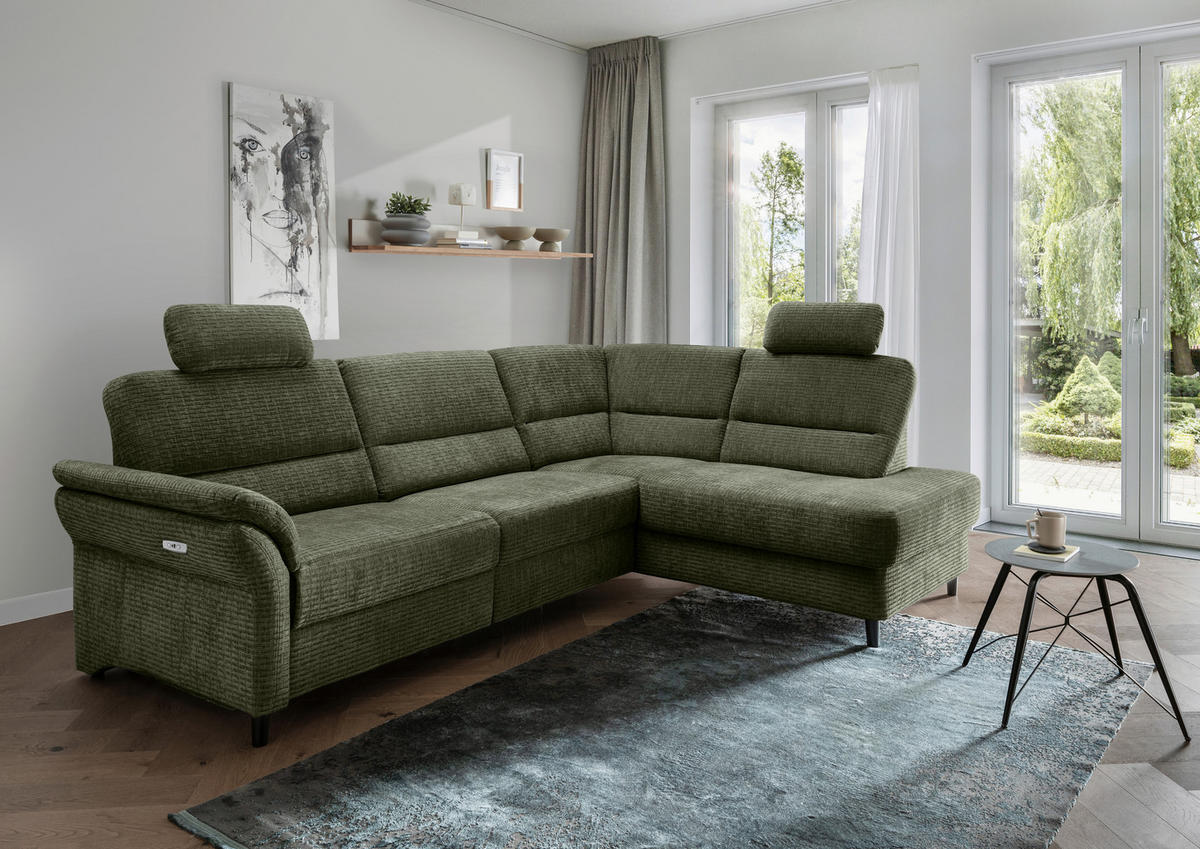 Livetastic ECKSOFA Olivgrün - Einrichtungsbeispiel