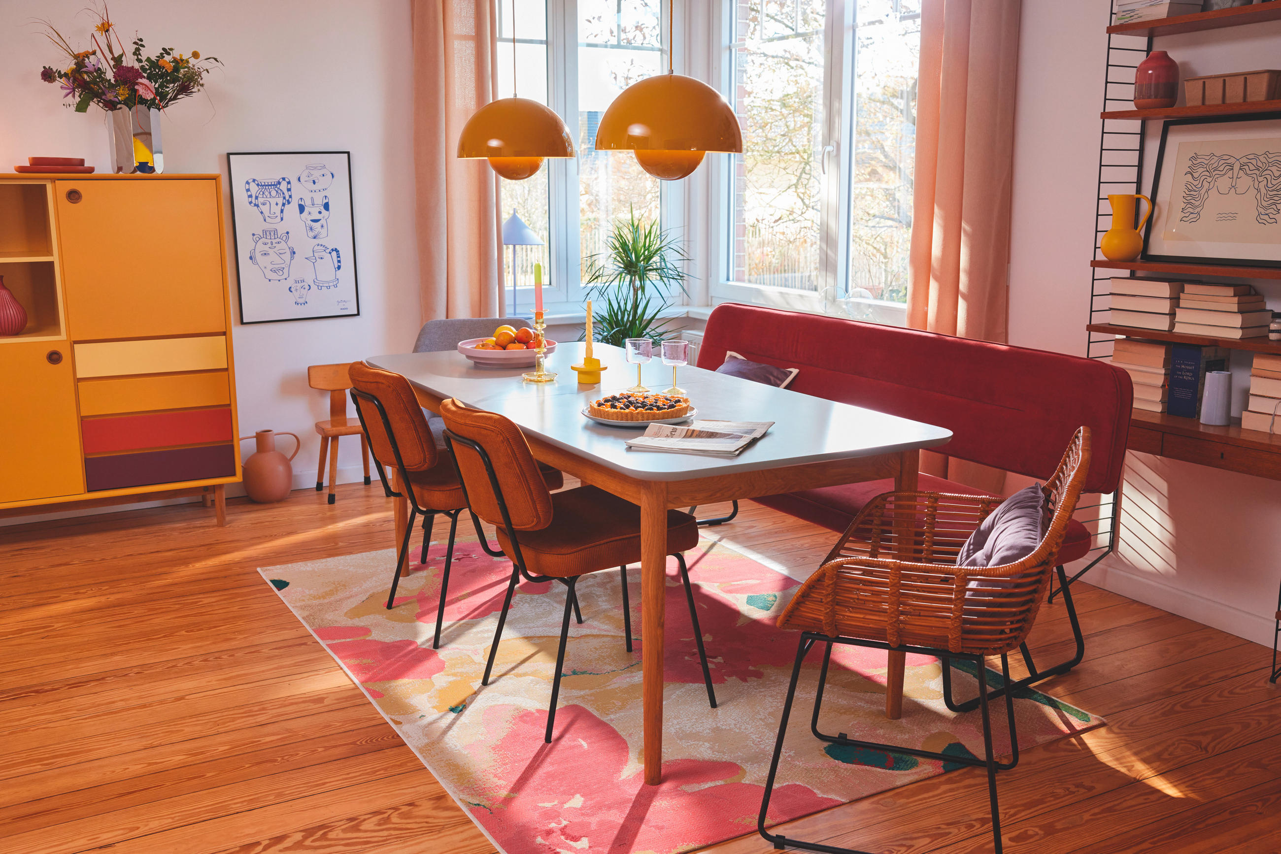 TEPPICH 123/180 cm Rosa  - Rosa, Design, Kunststoff/Textil (123/180cm) - Tom Tailor