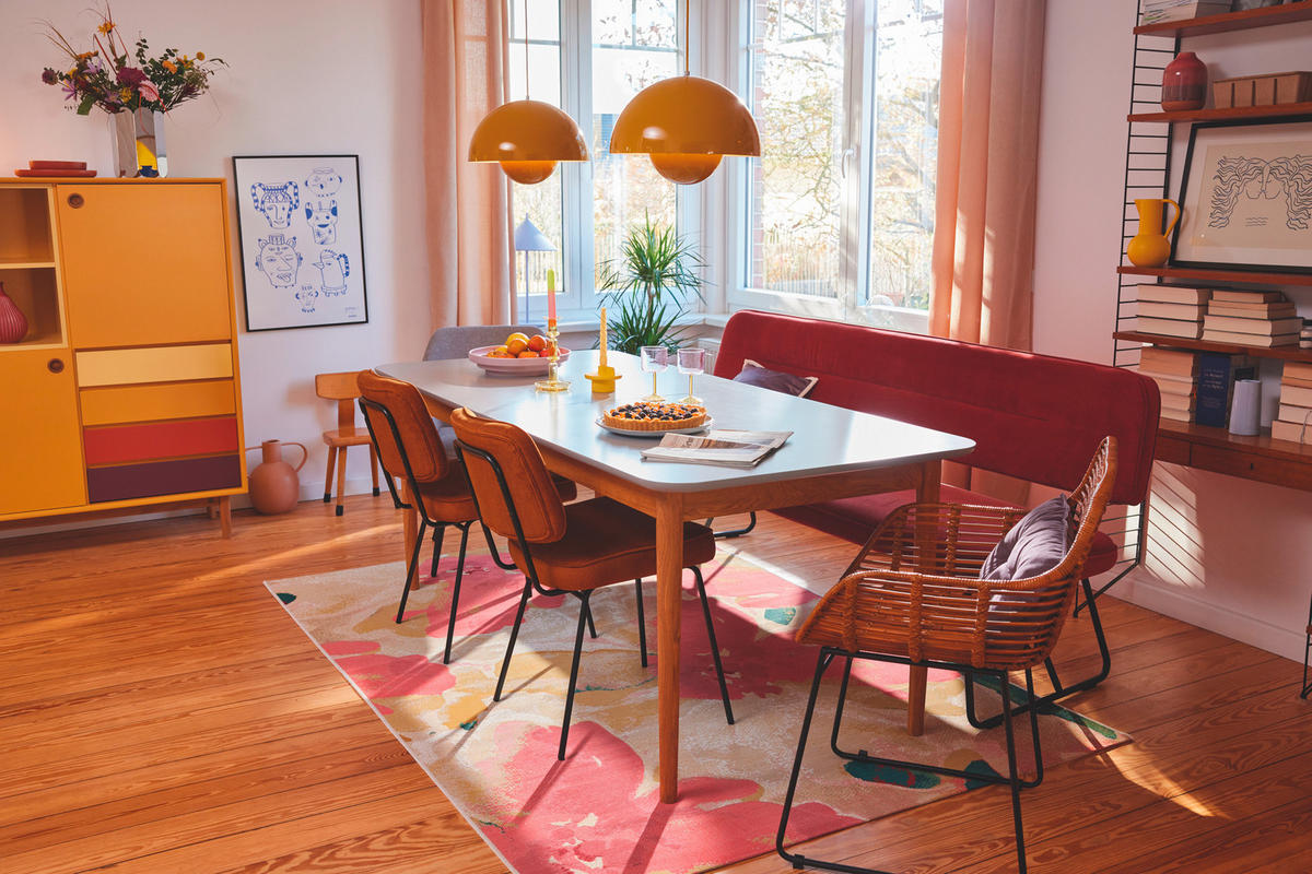TEPPICH 123/180 cm Rosa  - Rosa, Design, Kunststoff/Textil (123/180cm) - Tom Tailor