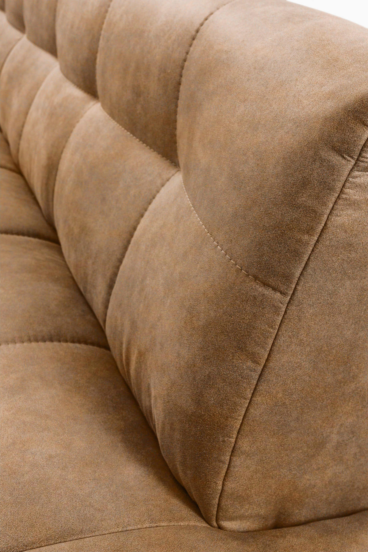 KLUPA KUTNA  konjak  drvo, tekstil, drvni materijal      - konjak/crna, Moderno, drvni materijal/drvo (245/157cm) - Livetastic