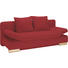 SCHLAFSOFA Rot - Rot/Buchefarben, LIFESTYLE, Holz/Textil (195/75/90/145cm) - NOVEL