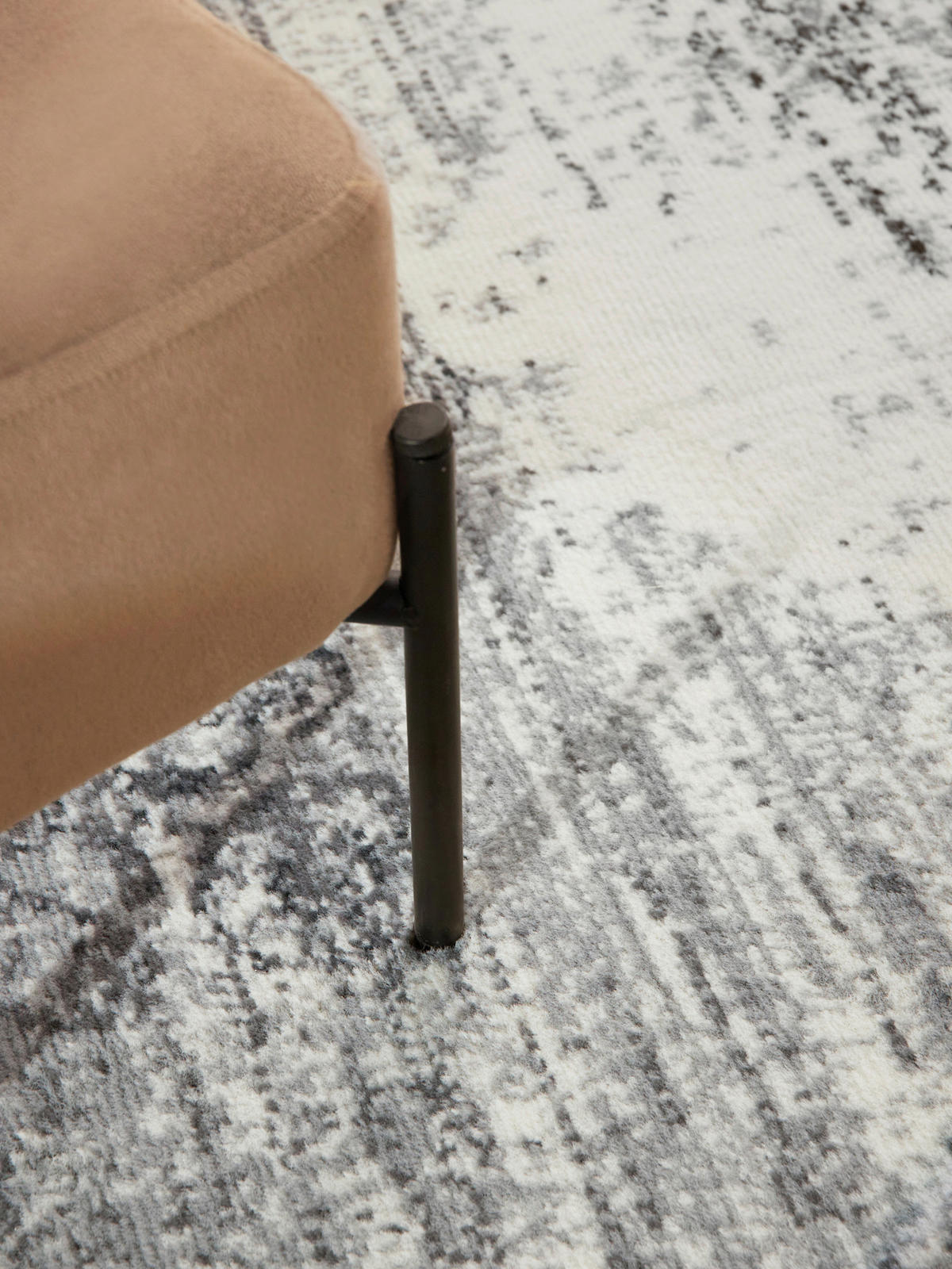 FLACHWEBETEPPICH 120 cm Gloria Creme, Grau  - Creme/Grau, Design, Kunststoff/Textil (120cm)