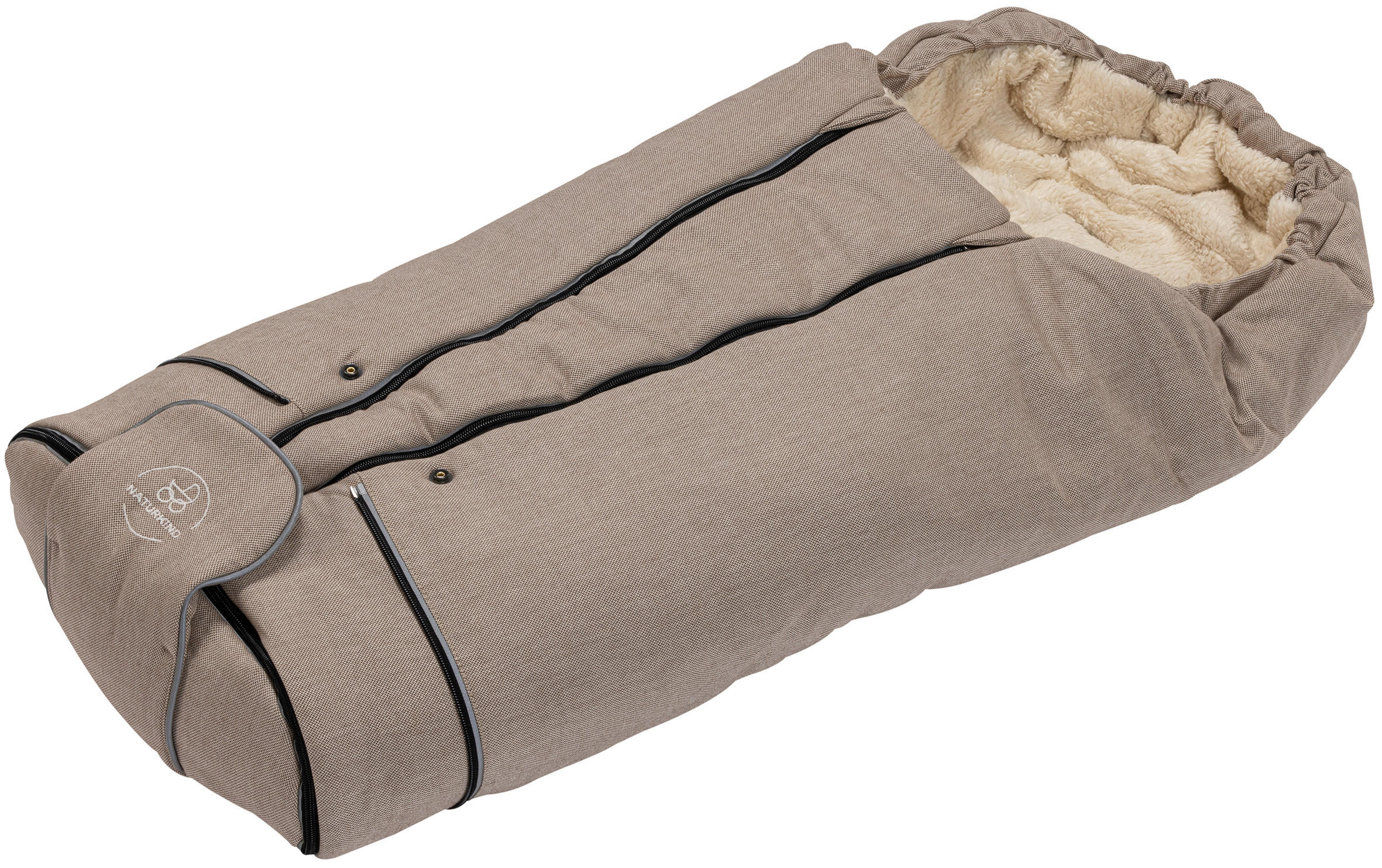 FUßSACK  - Sandfarben, Basics, Textil (45/103cm) - Naturkind