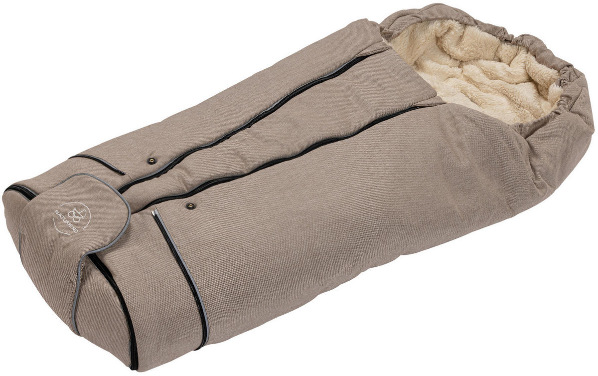 FUßSACK  - Sandfarben, Basics, Textil (45/103cm) - Naturkind