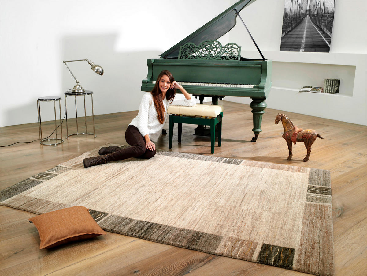 ORIENTTEPPICH 90/160 cm Creme, Naturfarben  - Creme/Naturfarben, Design, Textil (90/160cm) - Cazaris
